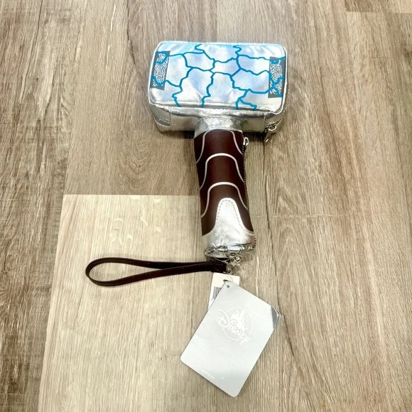 Disney Parks Marvel Thor Love & Thunder Hammer Mjolnir Wallet Wristlet Purse - Picture 1 of 7